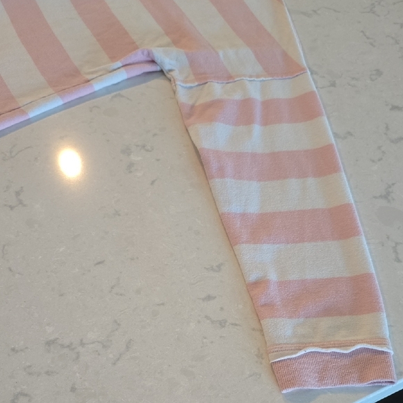 crown & ivy Pink and White Striped Sweatshirt - Picture 5 of 9